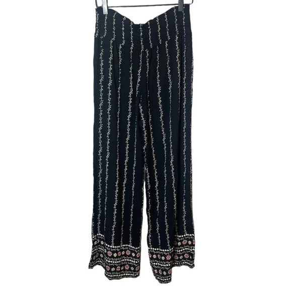 Three Dots Women’s Size Small Printed Pant (Black Floral) - Picture 8 of 9